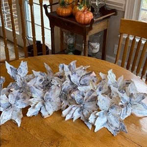 Paper Poinsettia with clip